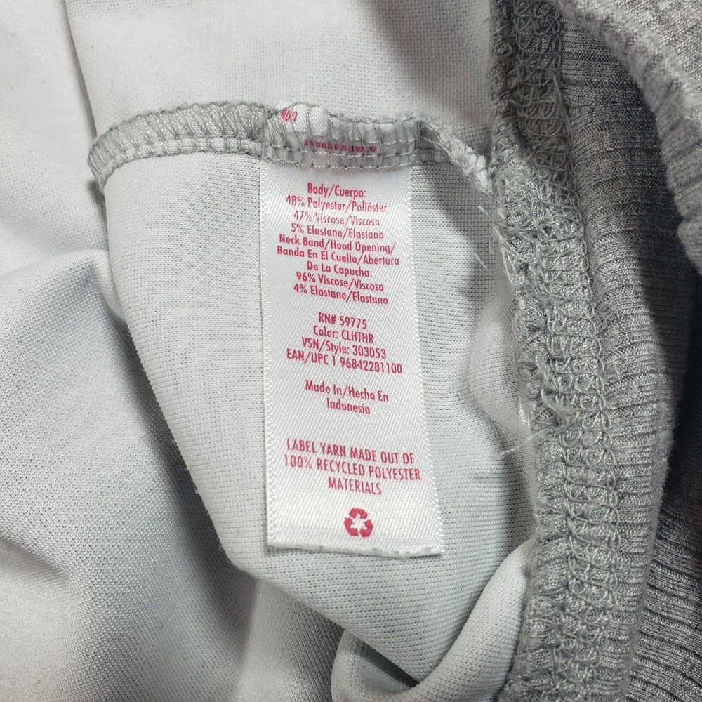 Justice Sport Gray Hoodie Sweatshirt Pullover Activewear Girls XL (16/18) - Picture 3 of 6